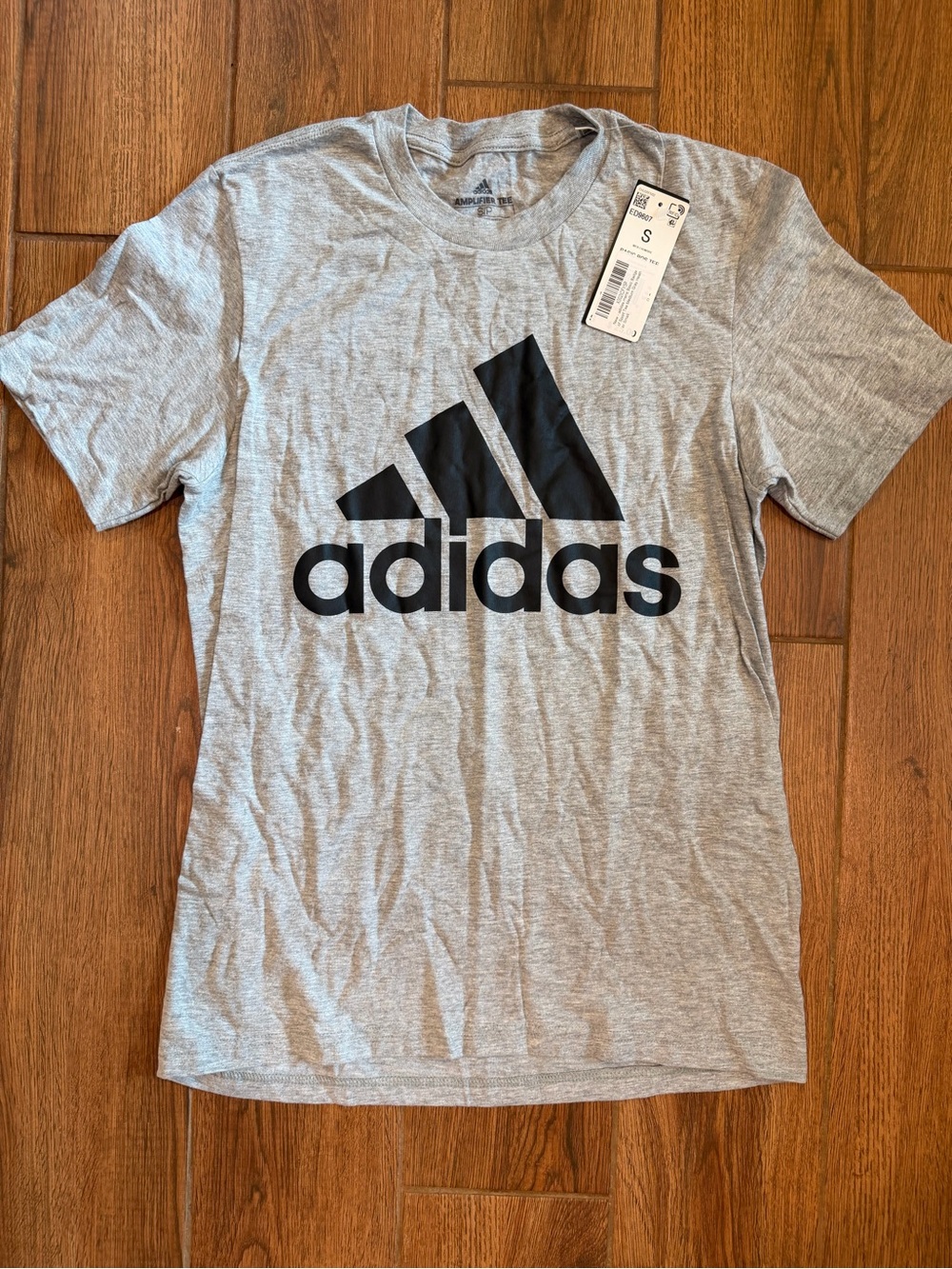 adidas Gray Tee with Black Logo / men’s small / new